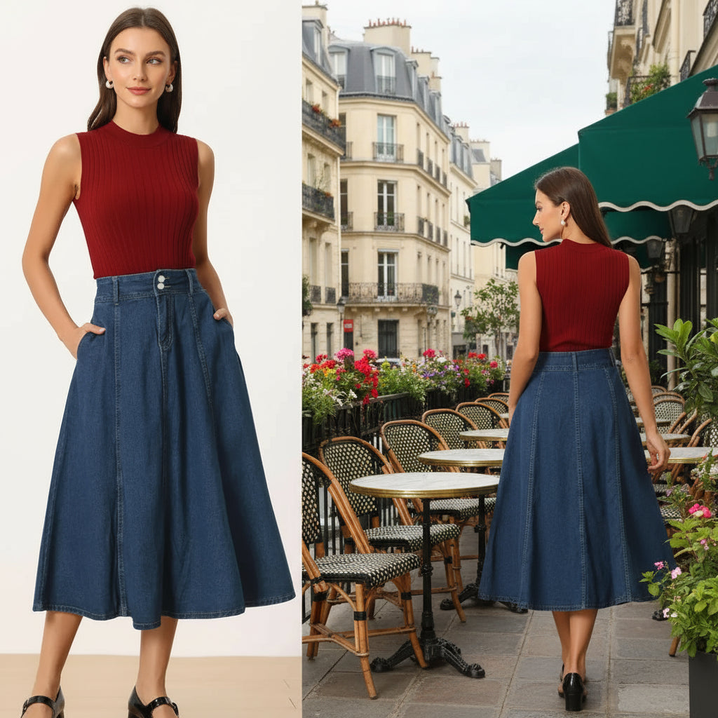 Jupe en Jean | Denim rok