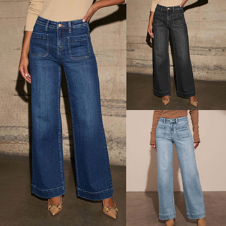 Milana | Wide Leg High Waist Jeans