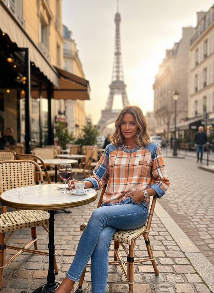 Chloé| De Trendy Denim Patch Trui