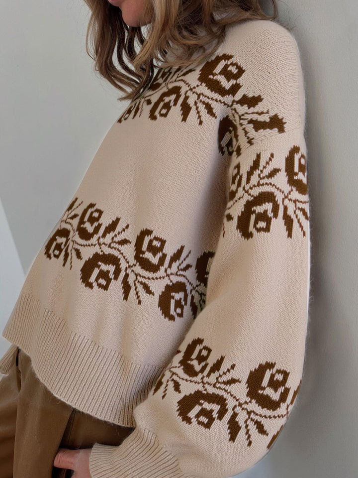 Manon | Gebreide Bloementrui