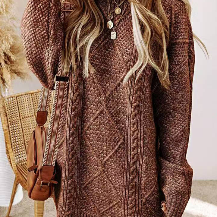 Élise | De Luxe Gebreide Jurk- trui