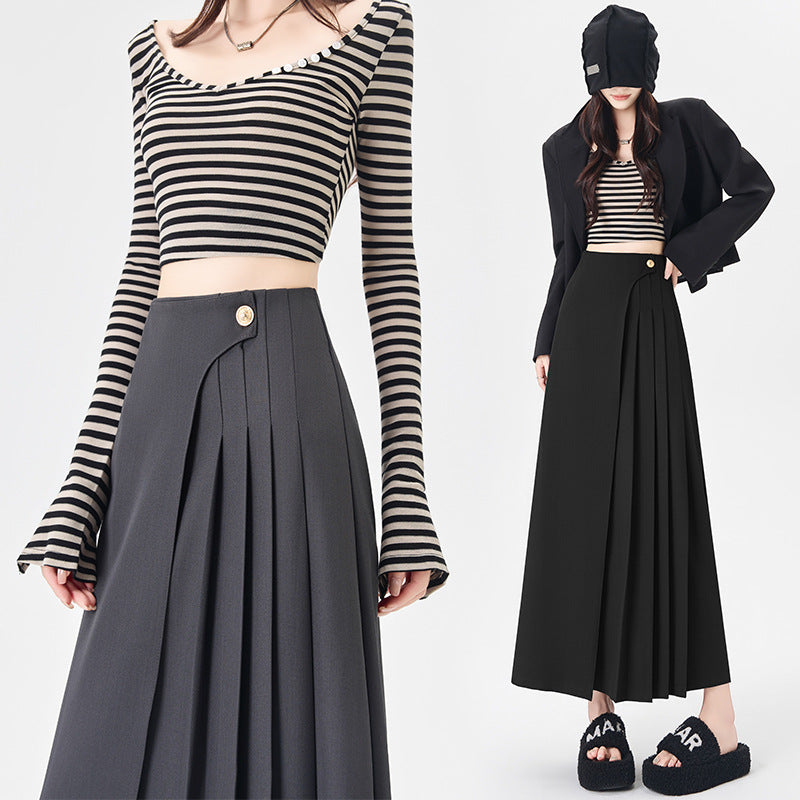 Noémie | Elegante Plissé Maxi-Rok