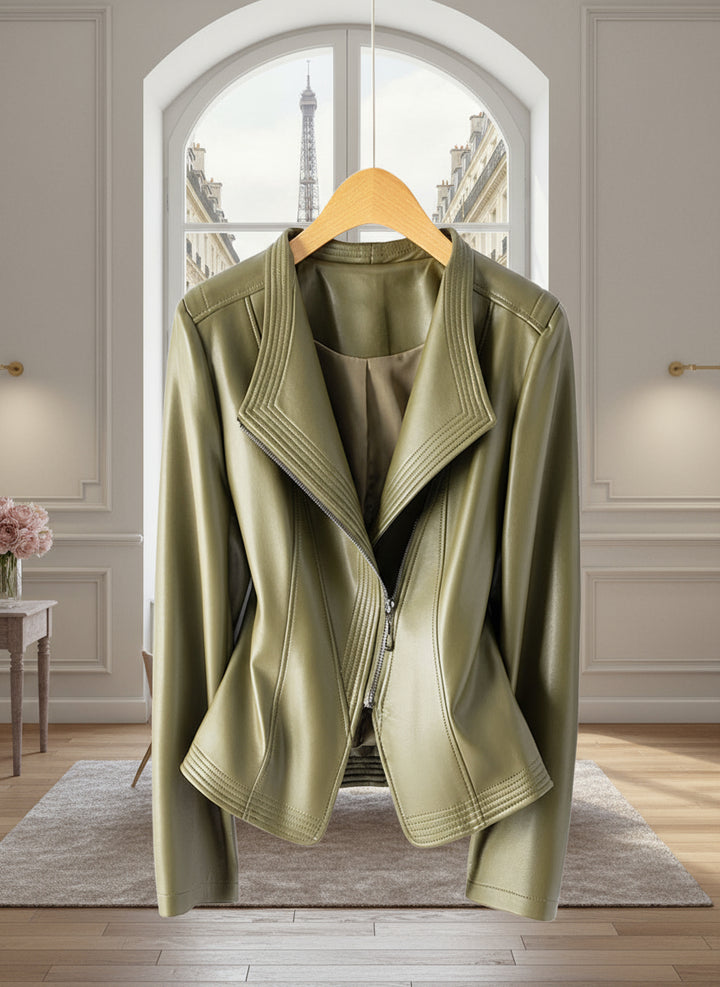 Solange |  Leren jas met een rebel edge