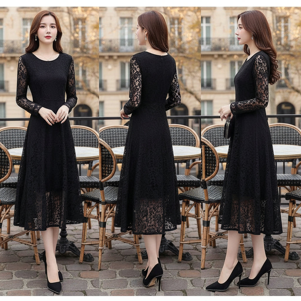 Claire | Elegante Galajurk met Kant