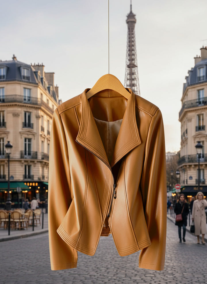 Solange |  Leren jas met een rebel edge