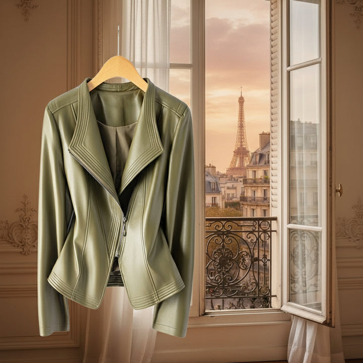 Solange |  Leren jas met een rebel edge