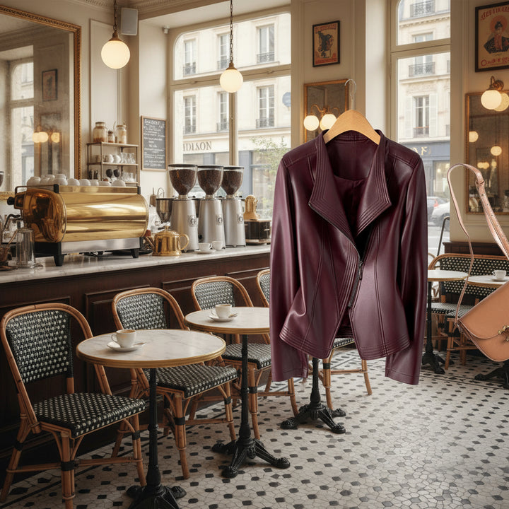 Solange |  Leren jas met een rebel edge