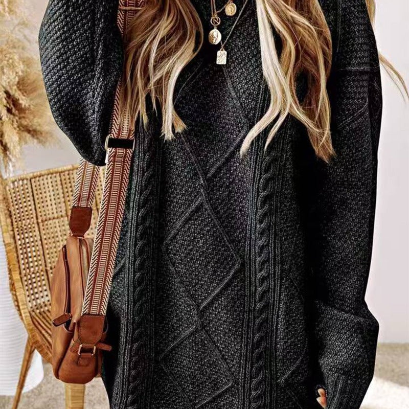 Élise | De Luxe Gebreide Jurk- trui