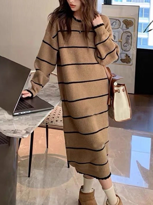 Luna | De Zachte Streep Knit Jurk