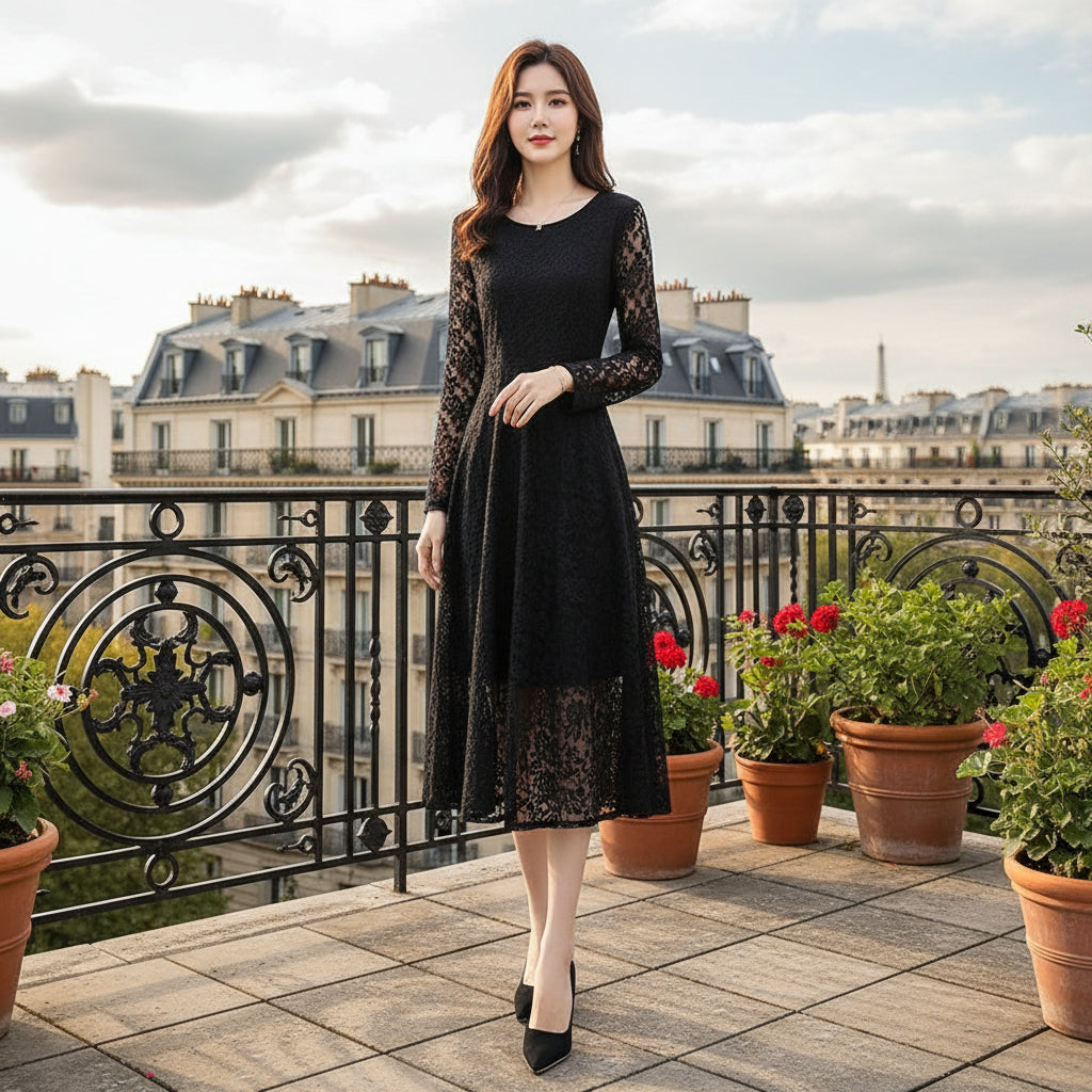 Claire | Elegante Galajurk met Kant