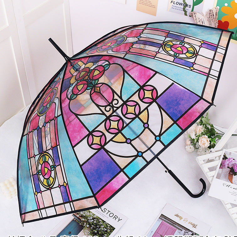 Drizzle & Shine| Paraplu met bladeren print