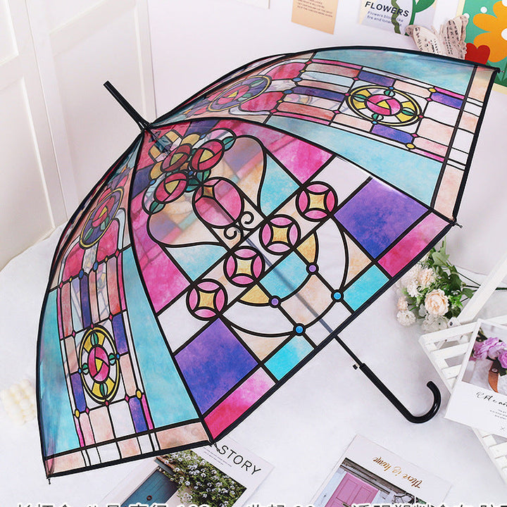 Drizzle & Shine| Paraplu met bladeren print