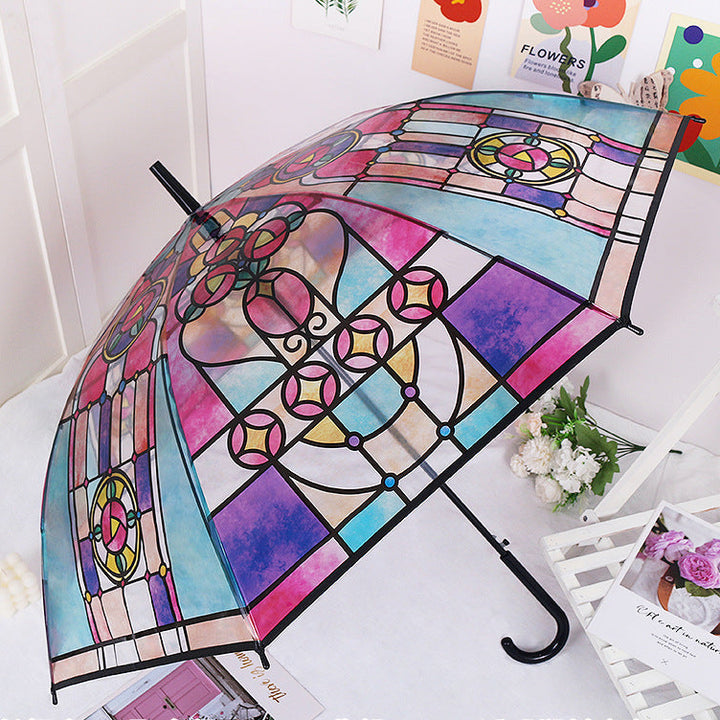 Drizzle & Shine| Paraplu met bladeren print