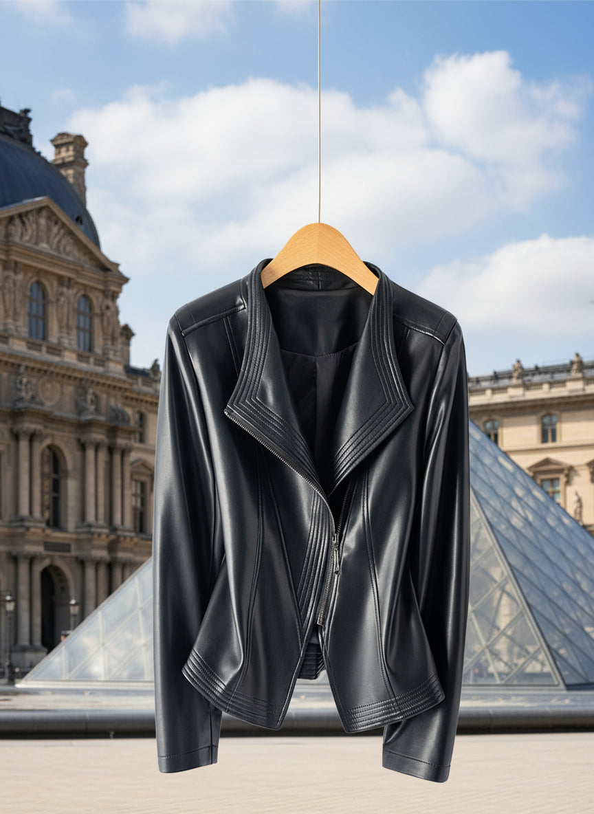 Solange |  Leren jas met een rebel edge