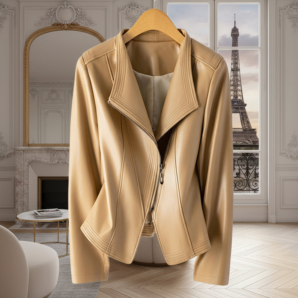 Solange |  Leren jas met een rebel edge