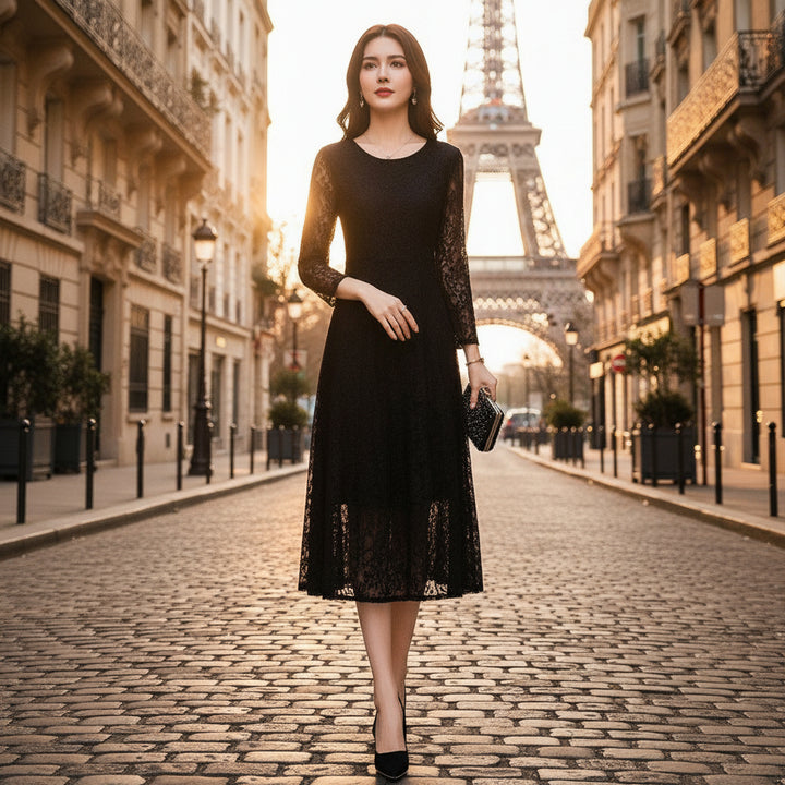 Claire | Elegante Galajurk met Kant