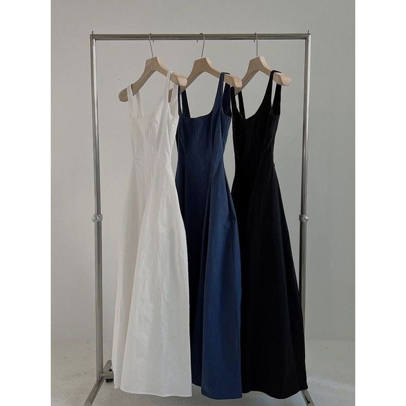 Élodianne | de lange jurk met verfijnde bandjes en tijdloze elegantie