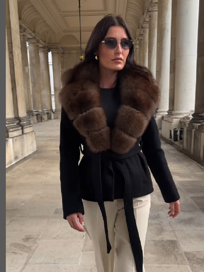 Freya | De Winter Luxe Bontkraag Jas