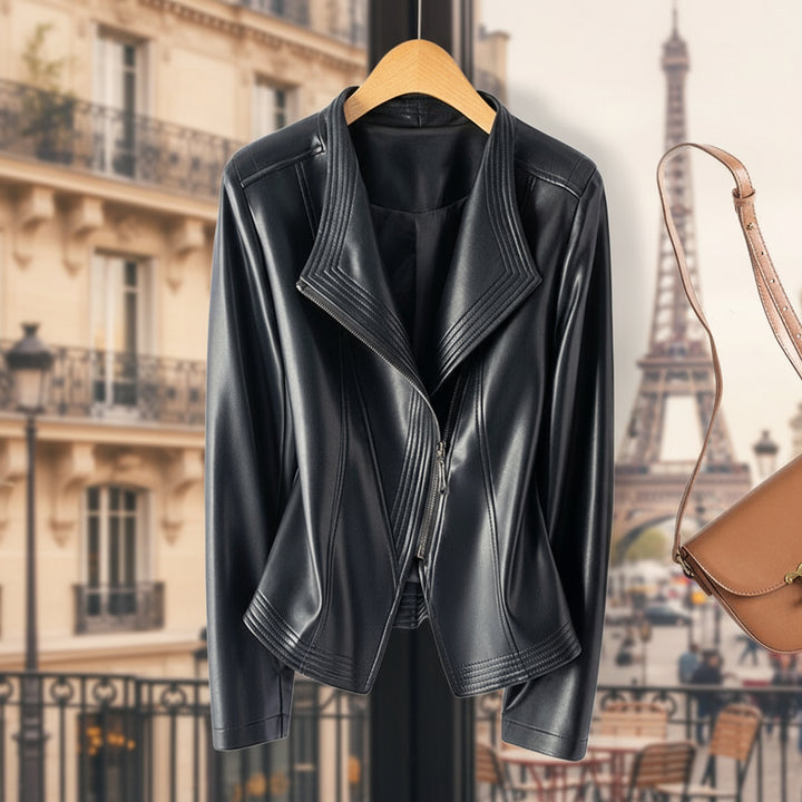 Solange |  Leren jas met een rebel edge