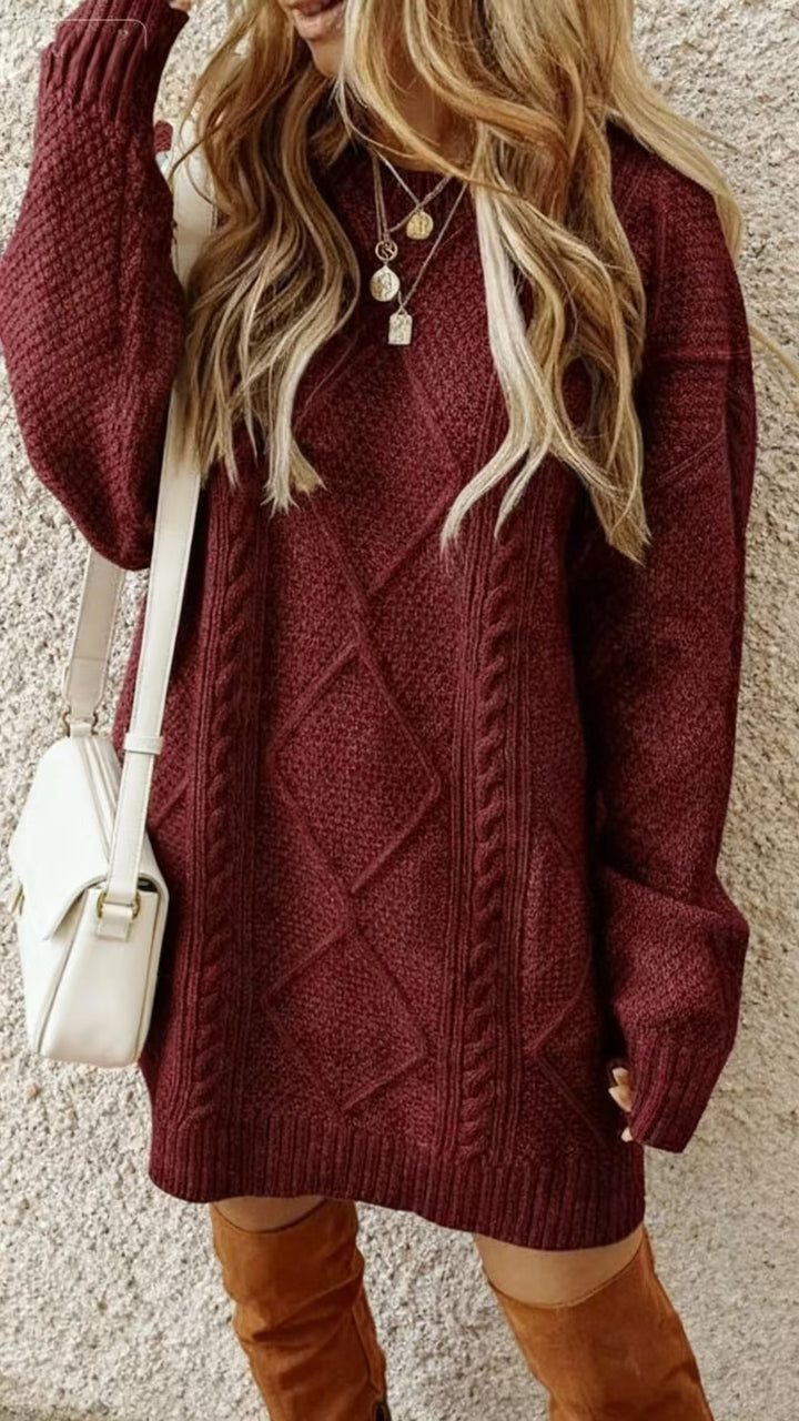 Élise | De Luxe Gebreide Jurk- trui